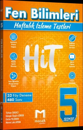 Mozaik 5. Sınıf Fen Bilimleri HiT Haftalık İzleme Testleri kitap kapağı