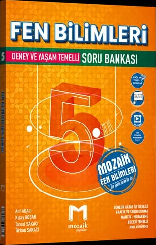 Mozaik 5. Sınıf Fen Bilimleri Soru Bankası kitap kapağı