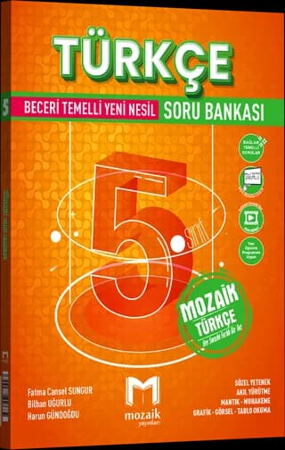 Mozaik 5. Sınıf Türkçe Soru Bankası kitap kapağı