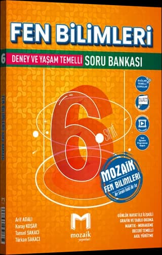 Mozaik 6. Sınıf Fen Bilimleri Soru Bankası kitap kapağı