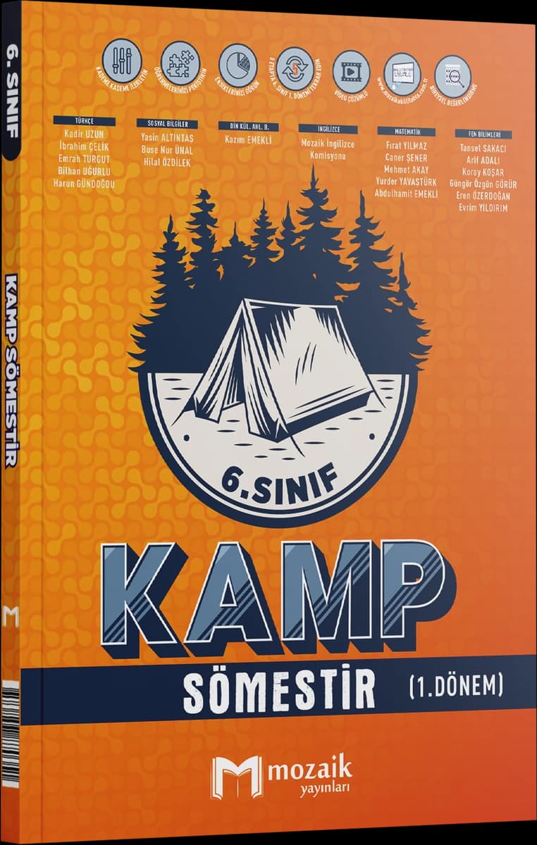 Mozaik 6. Sınıf Kamp Sömestir (1. Dönem) kitap kapağı