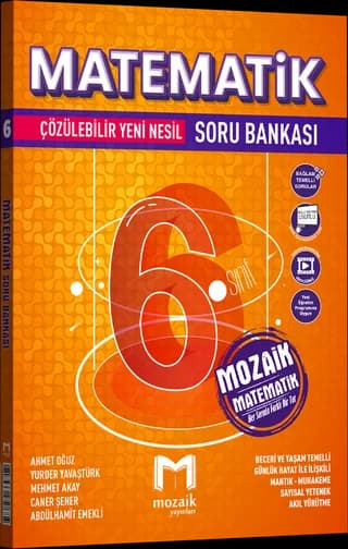 Mozaik 6. Sınıf Matematik Soru Bankası kitap kapağı