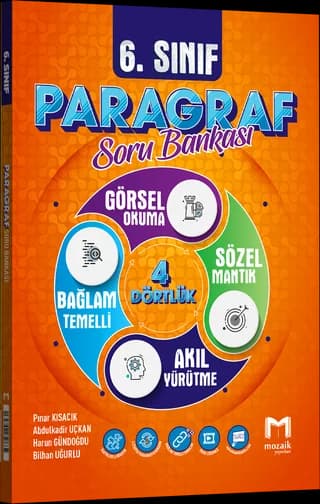 Mozaik 6. Sınıf Paragraf Soru Bankası kitap kapağı