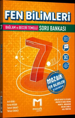 Mozaik 7. Sınıf Fen Bilimleri Soru Bankası kitap kapağı