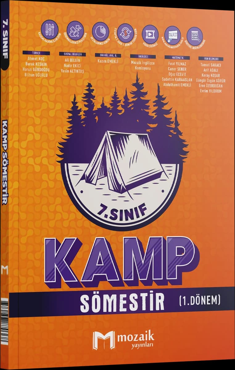 Mozaik 7. Sınıf Kamp Sömestir (1. Dönem) kitap kapağı