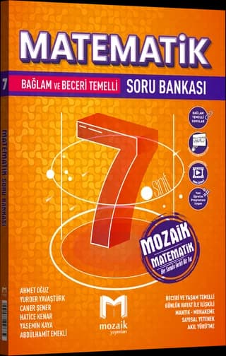 Mozaik 7. Sınıf Matematik Soru Bankası kitap kapağı