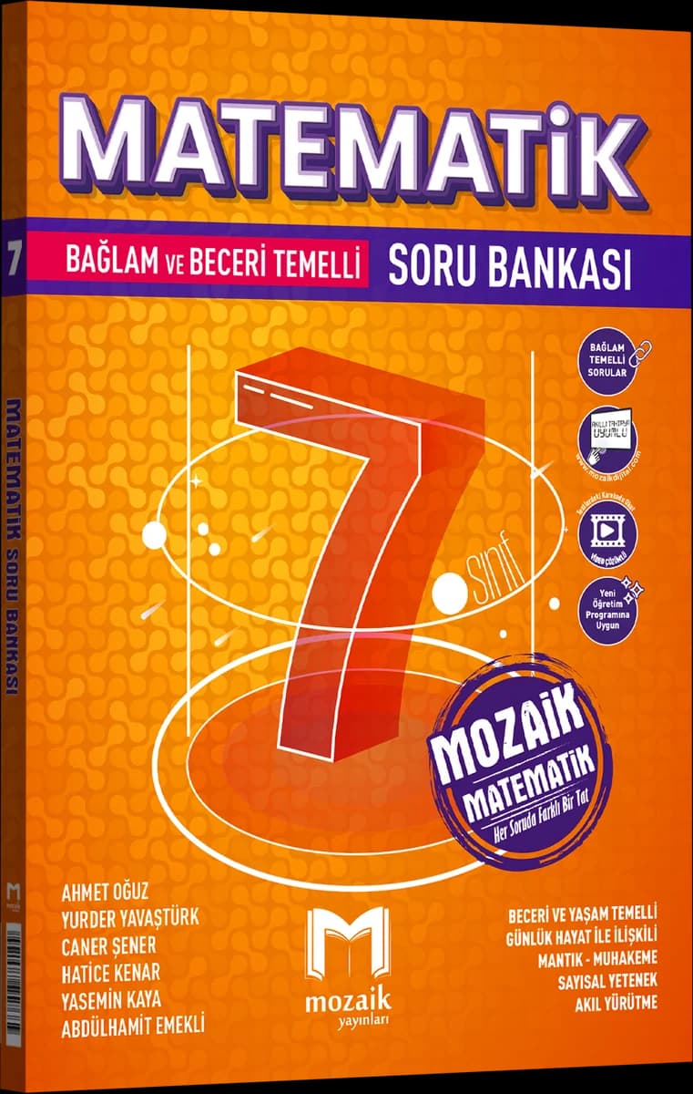 Mozaik 7. Sınıf Matematik Soru Bankası kitap kapağı