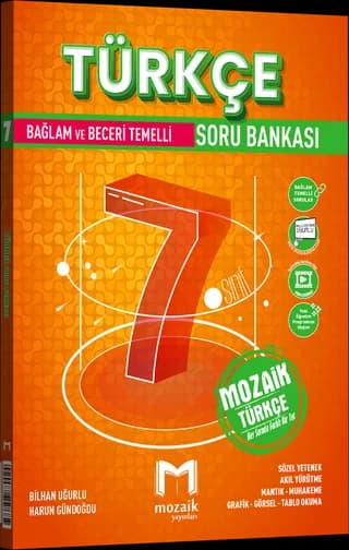 Mozaik 7. Sınıf Türkçe Soru Bankası kitap kapağı