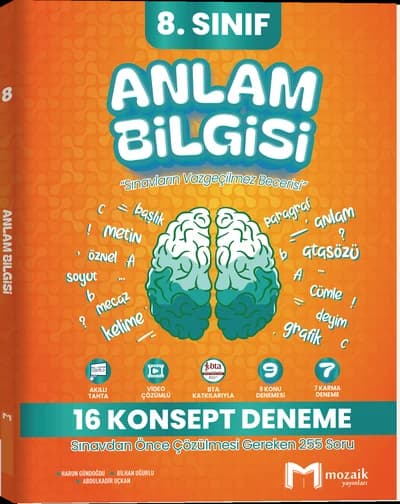 Mozaik LGS Anlam Bilgisi 16 Konsept Deneme kitap kapağı