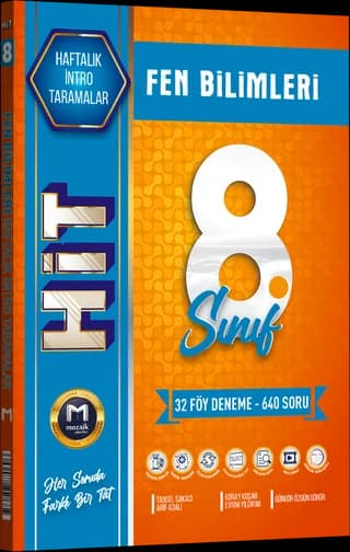 Mozaik 8. Sınıf Fen Bilimleri HiT Haftalık İzleme Testleri kitap kapağı