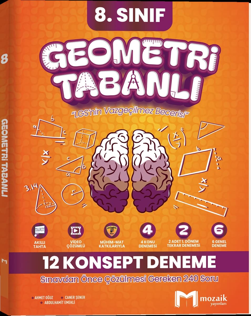 Mozaik LGS Geometri Tabanlı 12 Konsept Deneme kitap kapağı