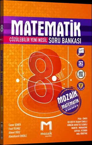 Mozaik 8. Sınıf Matematik Soru Bankası kitap kapağı
