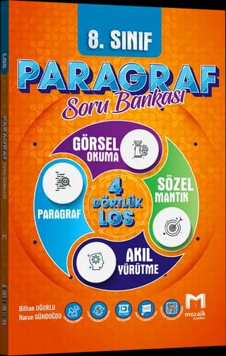 Mozaik 8. Sınıf Paragraf Soru Bankası kitap kapağı