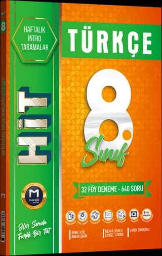 Mozaik 8. Sınıf Türkçe HiT Haftalık İzleme Testleri kitap kapağı