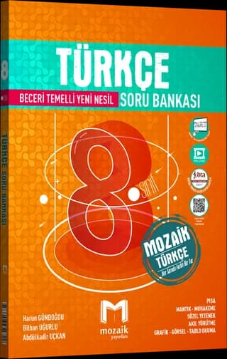 Mozaik 8. Sınıf Türkçe Soru Bankası kitap kapağı